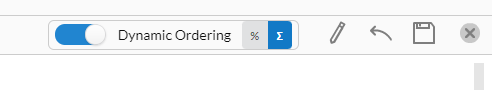Dynamic Ordering