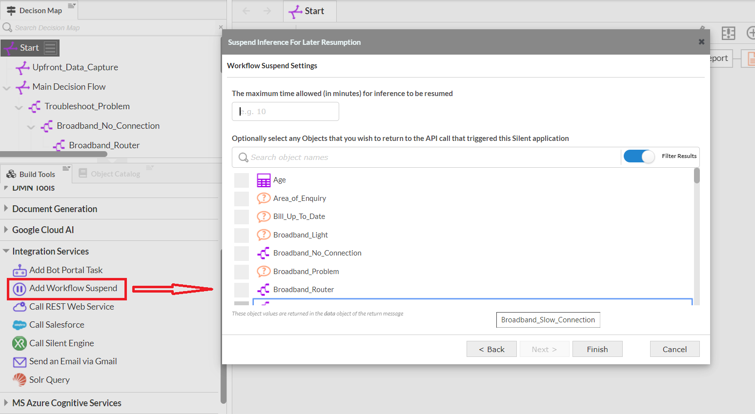 Workflow suspend