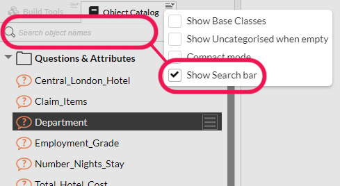 Show Search Bar