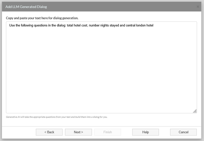 LLM Generated Dialog third page