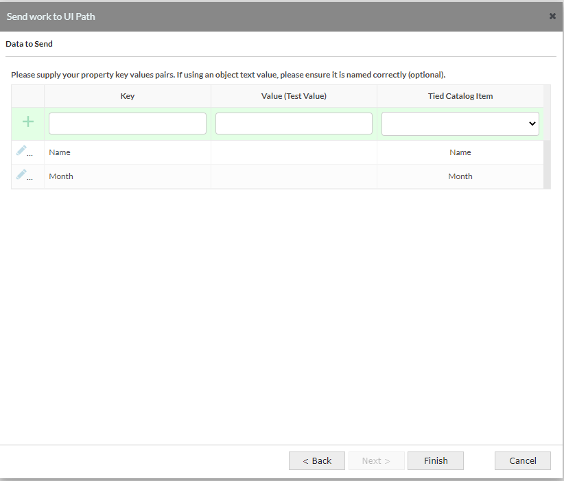 Selecting data to send